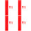 4Sets Rotes Braille Fingerbrett Kit, Langlebig, Zu Bedienen 7