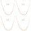 4Sets Brautaccessoires Schmuckset Halskette Ohrringe Hochzeit 4