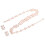 4Sets Brautaccessoires Schmuckset Halskette Ohrringe Hochzeit 1