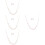4Sets Brautaccessoires Schmuckset Halskette Ohrringe Hochzeit 6