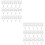 100Sets Smooth Silver Metal Buttons for Overalls Adjustable Suspenders 6