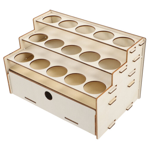 2Stk Kompakter Beiger Acrylfarben Organizer Mit Schublade Für Basteln