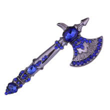 2Stk Blaue Brosche Alloy Pin Vintage Schmuck