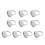 20Stk Verstellbare DIY Ring Base Silber Schmuck Zubehör 1