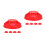 10Stk Rauchmelder Abdeckungen Rot Schutz Für 7