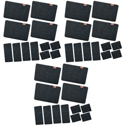 12Sets Platzsets Quadratisch Mit Rundem Untersetzer Für Esszimmer 2