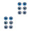12Paires Boucles D'oreilles Métal Style 9