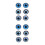 12Paires Boucles D'oreilles Métal Style 8