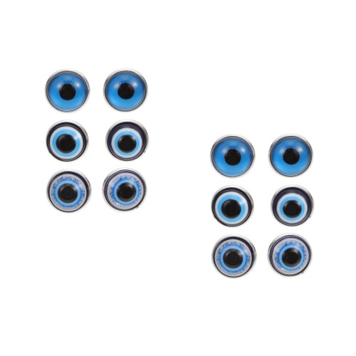 12Paires Boucles D'oreilles Métal Style 2