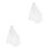 2Pcs White Bridal Veil Mesh Mantilla Double Layer Yarn Veil with Comb 5