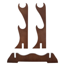 3Pièces Support Bureau Bois Café Pour Flûte Et Piccolo Multi-Hauteur