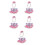5Ensembles Costumes Accessoires Multicolores Pour Jeu Et Décor 8