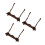 3Pièces Support Bureau Bois Café Pour Flûte Et Piccolo Multi-Hauteur 6