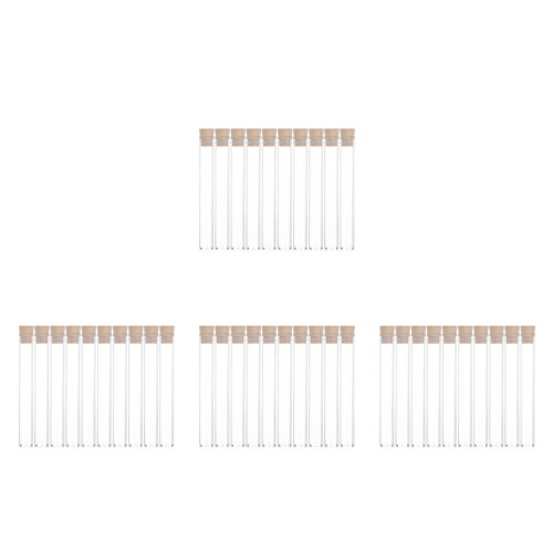 40Pcs Transparent Acrylic Incense Storage Tubes with Removable Covers 2