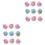 48Pièces Décorations Boules Fluffy Multicolores Pour Couture Mode 4