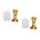 2Sets Creative Nail Art Stamper Golden Silicone Head DIY Manicure Tool 6