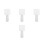 4Pcs White Acrylic Cheering Sticks with LED Light for DIY Sublimation 5