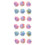 48Pièces Décorations Boules Fluffy Multicolores Pour Couture Mode 5