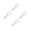 4Pcs White Acrylic Cheering Sticks with LED Light for DIY Sublimation 4