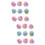 48Pièces Décorations Boules Fluffy Multicolores Pour Couture Mode 7