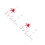 2Ensembles Bases Support Plastique Rouge Stables Pour Table 9