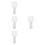 4Pcs White Acrylic Cheering Sticks with LED Light for DIY Sublimation 10