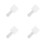 4Pcs White Acrylic Cheering Sticks with LED Light for DIY Sublimation 7