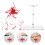 2Ensembles Bases Support Plastique Rouge Stables Pour Table 11