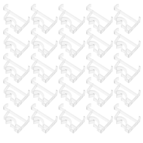 120Pcs Plastic Valance Retainer Clips Hidden for Window Blinds 1