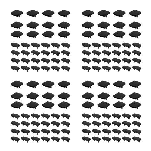 144Pièces Supports Lattes De Lit ABS Noir Fixation Rapide 2