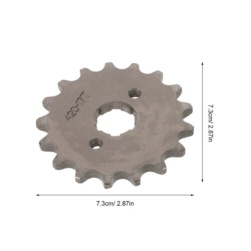 Silver Chain Front Sprocket Gear Heavy Duty Motorcycle Hardware 1