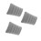 3Pièces Oreillers Gonflables PVC Camping Portable Support Dorsal Gris 9
