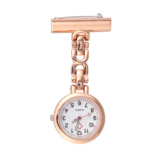 3Pcs Rose Gold Portable Nurse Watch Brooch for Hospital Use