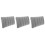 3Pièces Oreillers Gonflables PVC Camping Portable Support Dorsal Gris 7