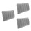 3Pièces Oreillers Gonflables PVC Camping Portable Support Dorsal Gris 4
