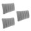 3Pièces Oreillers Gonflables PVC Camping Portable Support Dorsal Gris 10