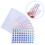 100Pièces Stickers Numériques Ronds PVC Multi-Usage Résistants Eau 11