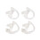 4Pairs Waterproof Silicone Ear Plugs Noise Reducing for Interphone Use 1