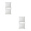 4Pièces Inserts De Coussin Blancs Carrés En Matière Pour Salon 9
