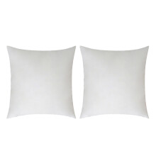 4Pièces Inserts De Coussin Blancs Carrés En Matière Pour Salon