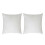 4Pièces Inserts De Coussin Blancs Carrés En Matière Pour Salon 1