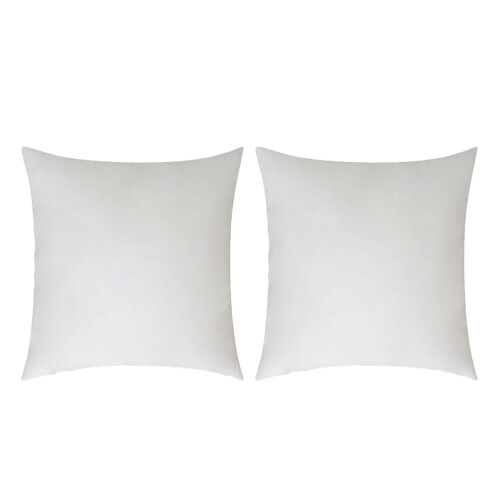 4Pièces Inserts De Coussin Blancs Carrés En Matière Pour Salon