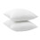 4Pièces Inserts De Coussin Blancs Carrés En Matière Pour Salon 2