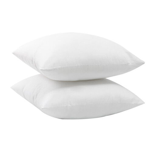 4Pièces Inserts De Coussin Blancs Carrés En Matière Pour Salon 1