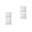 4Pièces Inserts De Coussin Blancs Carrés En Matière Pour Salon 10