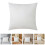 4Pièces Inserts De Coussin Blancs Carrés En Matière Pour Salon 11
