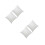 4Pièces Inserts De Coussin Blancs Carrés En Matière Pour Salon 8