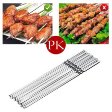 10 Pièces En Acier Inoxydable Brochettes De Barbecue Anti-Rouille