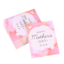 50Pièces Cartes Fait Main Rose Pour Invitation Fête Et Fête Mères