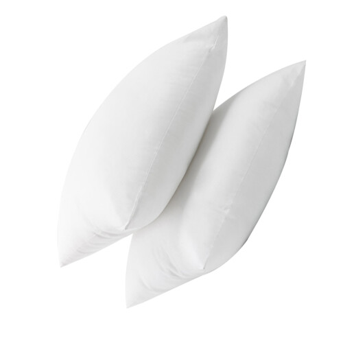 4Pièces Inserts De Coussin Blancs Carrés En Matière Pour Salon 2